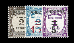 ** ANDORRE TIMBRES TAXE - ** - N°9/15 - La Série De 7 Valeurs - TB - Unused Stamps
