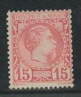 ** MONACO - ** - N°5 - 15c Rose - TB - Altri & Non Classificati