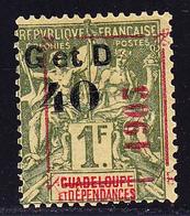 * GUADELOUPE - * - N°52f - 40c S/1F Olive -TB - Sonstige & Ohne Zuordnung