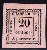 (*) GUADELOUPE - TIMBRES TAXE - (*) - N°9 - Signé A. Brun - TB - Autres & Non Classés