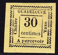 * GUADELOUPE - TIMBRES TAXE - * - N°10 - Belles Marges - Signé A.Brun - TB - Autres & Non Classés