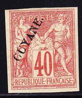 * GUYANE - * - N°13 - 40c Rge Orange - Signé - TB - Other & Unclassified