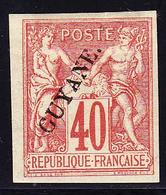 * GUYANE - * - N°13 - 40c Rge Orange - TB - Other & Unclassified