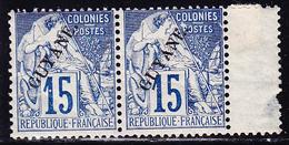 ** GUYANE - ** - N°21- 15c Bleu - Paire + Pont - TB - Sonstige & Ohne Zuordnung