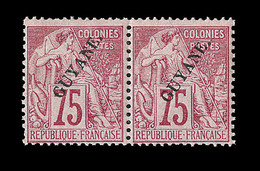 ** GUYANE - ** - N°27 - 75c Rose - Paire - TB - Altri & Non Classificati