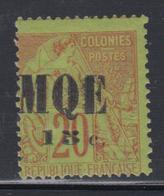 * MARTINIQUE - TIMBRES POSTE - * - N°2 - 15c S/20 - Signé WOOD - TB - Other & Unclassified