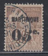 O MARTINIQUE - TIMBRES POSTE - O - N°12a - "5" Penché - TB - Other & Unclassified