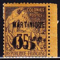 * MARTINIQUE - TIMBRES POSTE - * - N°13c - "5" Penché - TB - Other & Unclassified