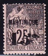 ** MARTINIQUE - TIMBRES POSTE - ** - N°17c - 15 S/25 - "5" Penché - TB - Sonstige & Ohne Zuordnung