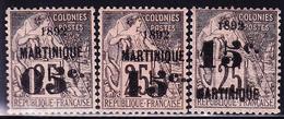 * MARTINIQUE - TIMBRES POSTE - * - N°27/30 - Sf N°29 - TB - Sonstige & Ohne Zuordnung