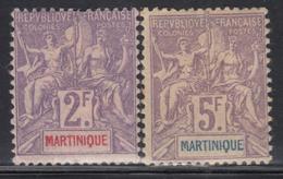 * MARTINIQUE - TIMBRES POSTE - * - N°50/51 - 2F Et 5F - Charn. Marquée - B/TB - Other & Unclassified