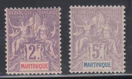 * MARTINIQUE - TIMBRES POSTE - * - N°50/51 - 2F Et 5F - TB - Other & Unclassified