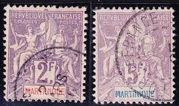 O MARTINIQUE - TIMBRES POSTE - O - N°50/51 - 2F Et 5F - TB - Sonstige & Ohne Zuordnung