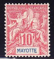 * MAYOTTE - * - N°15 - 10c Rge - Comme** - TB - Andere & Zonder Classificatie