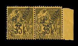 **/* NOUVELLE CALEDONIE - **/* - N°31 - Paire - BdF - 35c Violet S/jaune - TB - Vide