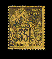 * NOUVELLE CALEDONIE - * - N°31 - 35c Violet Noir S/jaune - TB - Vide