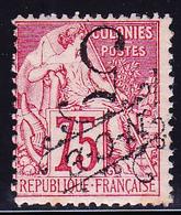 * NOUVELLE CALEDONIE - * - N°37a - 5 S/75c Rose - Lég. Rousseur - Vide