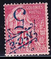 * NOUVELLE CALEDONIE - * - N°38a - 5 S/75c Rose - Surcharge Bleue Renversée - Comme** - TB - Vide