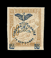 * NOUVELLE CALEDONIE - TIMBRES-TAXE - * - N°13 - 60c Brun S/chamois - Signé - TB - Vide