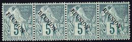 ** REUNION - ** - N°20 - 5c Vert - Bde De 4 - TB - Other & Unclassified