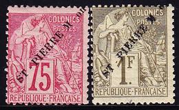 ** SAINT PIERRE ET MIQUELON - ** - N°29/30 - 75c Et 1F - TB - Vide