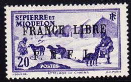 * SAINT PIERRE ET MIQUELON - * - N°252 - 20c Violet - Signé Renon - TB - Vide