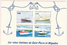 ** SPM - BLOCS FEUILLETS - ** - N°4 - Vieux Bateaux - ND - TB - Vide