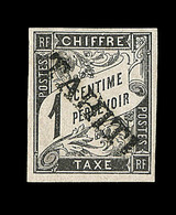 * TAHITI - TIMBRES TAXE - * - N°1 - 1c Noir - TB - Andere & Zonder Classificatie