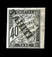 * TAHITI - TIMBRES TAXE - * - N°10 - 40c Noir - BdF - TB - Other & Unclassified