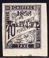 * TAHITI - TIMBRES TAXE - * - N°19 - 10c Noir -CdF - TB/SUP - Andere & Zonder Classificatie