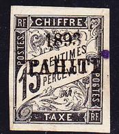 * TAHITI - TIMBRES TAXE - * - N°20 - 15c Noir -TB - Andere & Zonder Classificatie