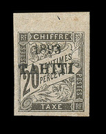 * TAHITI - TIMBRES TAXE - * - N°21 - 20c Noir - BdF - Signé Calves - TB - Other & Unclassified