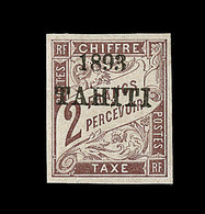 * TAHITI - TIMBRES TAXE - * - N°26 - Margé - Signé Brun - TB - Andere & Zonder Classificatie