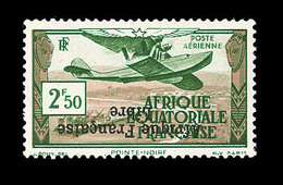 ** AEF - POSTE AERIENNE - ** - N°15a - Surcharge Renversée - TB - Altri & Non Classificati