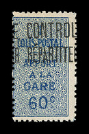 ** ALGERIE - COLIS POSTAUX - ** - N°7A - 60c Bleu - TB - Paketmarken