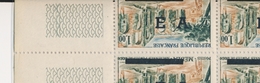 ** ALGERIE - TIMBRES DE FRANCE SURCH. "EA" - ** - N°363 - Feuille De 50 - Surch. D'Alger Renversée - TB - Vide