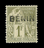 * BENIN - * - N°13 - 1F Olive - Signé Roumet - TB - Other & Unclassified