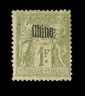 * CHINE - BUREAU FRANCAIS - * - N°14a - Dble Surch. BENIN - Signé -B/ TB - Andere & Zonder Classificatie