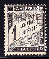 * CHINE - BUREAU FRANCAIS - * - N°10 - 1c Noir De France - Surch Provisoire "CHINE" - TB - Other & Unclassified