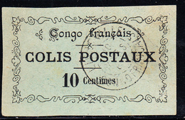 O CONGO - COLIS POSTAUX - O - N°1 - 10c Noir S/vert - Signé Calves - Belle Oblit. - FAUX - TB - Andere & Zonder Classificatie