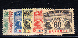 * DAHOMEY - TIMBRES TAXE - * - N°1/6 - TB - Andere & Zonder Classificatie