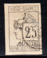 O DIEGO SUAREZ - O - N°9 - 25c Gris Noir - Signé A. Brun/JAMET - TB - Sonstige & Ohne Zuordnung