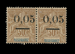 * DIEGO SUAREZ - * - N°59 Paire Type II - 0,05 S. 30c - TB - Other & Unclassified