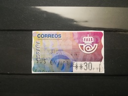 SPAGNA ESPANA AUTOMATICI AUTOMATIQUE VIGNETTE DISTRIBUTORI DISTRIBUTEURS LETTRE ATM AFFRANCATURE MECCANICHE ETICHETTE - Dienst