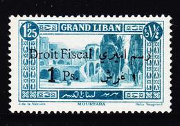 (*) GRAND LIBAN - (*) - N°55 - 1F25 Bleu Vert - Surch "Droit Fiscal" - TB - Sonstige & Ohne Zuordnung