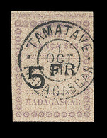 O MADAGASCAR - O - N°13 - 5F - Signé A. Brun - Belle Oblit. TAMATAVE - TB/SUP - Altri & Non Classificati