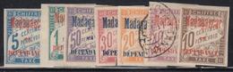 */O MADAGASCAR - TIMBRES TAXE - */O - N°1/7 - 3 Val. Oblit. - TB - Autres & Non Classés