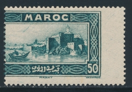 * MAROC - VARIETES - * - N°139 - 50c Vert Foncé - Piquage à Cheval - TB - Andere & Zonder Classificatie