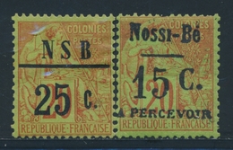 * NOSSI-BE - * - N°19 + Taxe N°16 - TB - Altri & Non Classificati