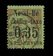 O NOSSI-BE - TIMBRES TAXE - O - N°5 - 0,35 S/20c - Signé A. Brun - TB - Andere & Zonder Classificatie